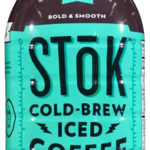 SToK Stok Cold Brew Unsweetened Black Coffee, 48 Ounce -- 6 per case.